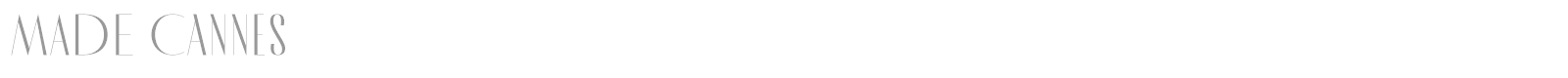 MADE Cannes font preview